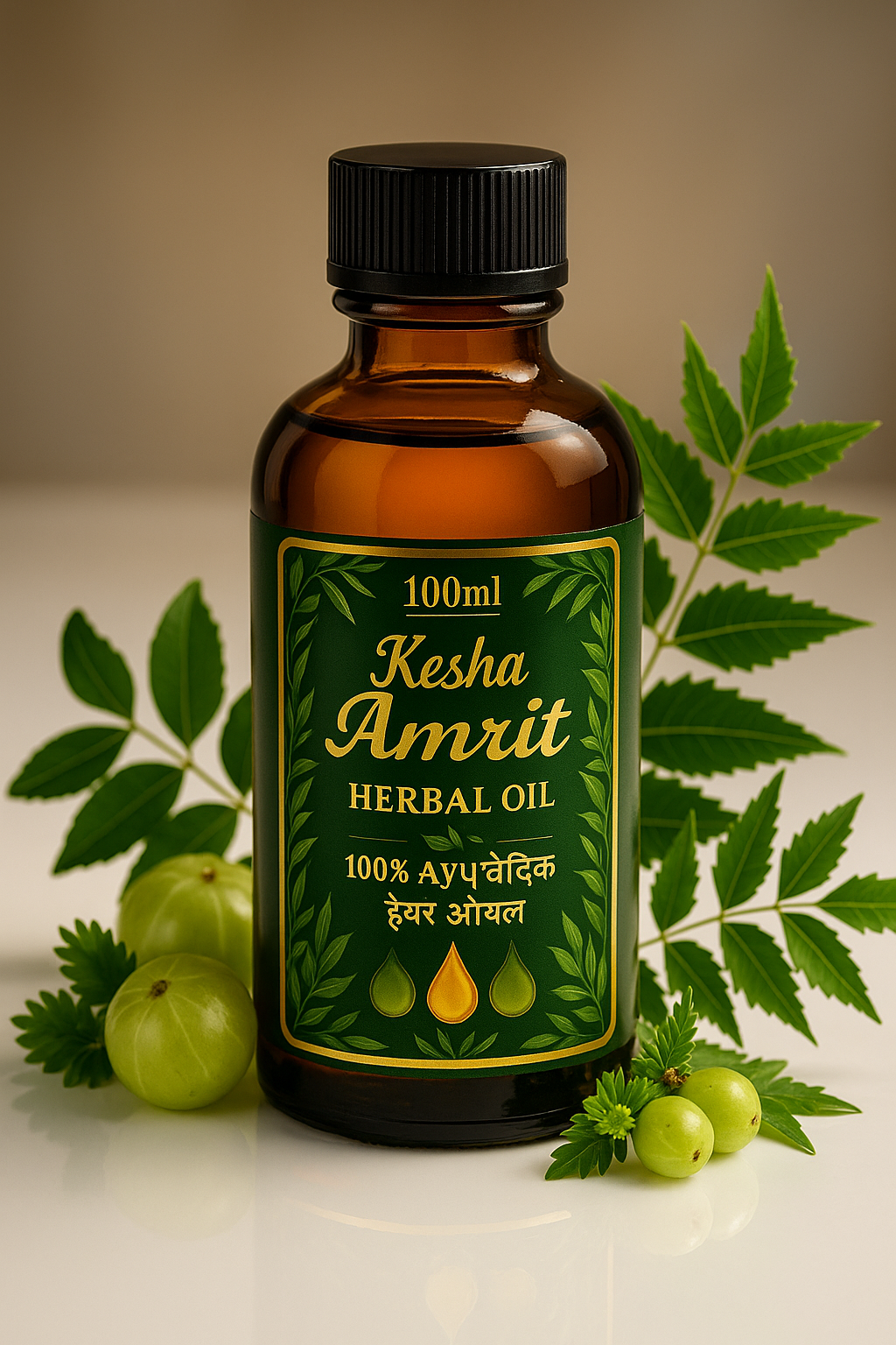 KeshAmrit Herbal Hair Oil - 100% Natural Ayurvedic Oil